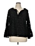 Nordstrom Rack 100% Polyester Black 3/4 Sleeve Blouse Size 1X - photo 1