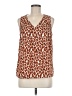 Nine West 100% Polyester Brown Sleeveless Blouse Size M - photo 1