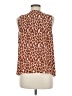 Nine West 100% Polyester Brown Sleeveless Blouse Size M - photo 2