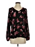 Roz & Ali 100% Polyester Black Long Sleeve Blouse Size S - photo 1