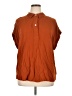 Target 100% Rayon Orange Short Sleeve Blouse Size XL - photo 1