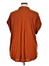 Target 100% Rayon Orange Short Sleeve Blouse Size XL - photo 2