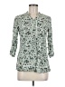 Assorted Brands Green 3/4 Sleeve Blouse Size M - photo 1