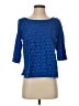 J.Crew 100% Cotton Blue 3/4 Sleeve Top Size S - photo 1