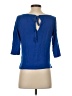 J.Crew 100% Cotton Blue 3/4 Sleeve Top Size S - photo 2