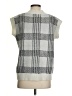 Shein Checkered-gingham Gray Sweater Vest Size 4 - photo 2