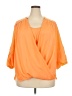 Calvin Klein 100% Polyester Orange 3/4 Sleeve Blouse Size 2X - photo 1