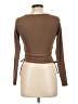 Pull&Bear Brown Long Sleeve T-Shirt Size L - photo 2