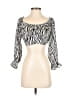 Shein 100% Polyester Ivory 3/4 Sleeve Top Size 4 - photo 1