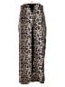 River Island 100% Polyester Animal Print Gold Casual Pants Size UK 18 / US 14 - photo 2