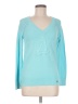 Lilly Pulitzer 100% Cotton Teal Pullover Sweater Size M - photo 1