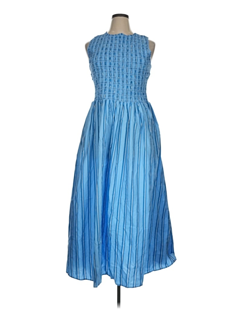 Pre-owned Ann Taylor Loft Casual Dress In Blue