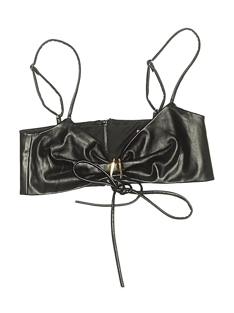 Pre-owned Edikted Sleeveless Top Black Strapless Neckline Tops