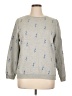 Sugarhill Brighton Print Gray Pullover Sweater Size 14 - photo 1