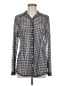 CAbi Houndstooth Gray Long Sleeve Button-Down Shirt Size M - photo 1