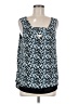 GNW 100% Polyester Blue Sleeveless Blouse Size M - photo 1