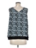 GNW 100% Polyester Blue Sleeveless Blouse Size M - photo 2