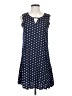 Unbranded 100% Polyester Polka Dots Blue Casual Dress Size S - photo 1
