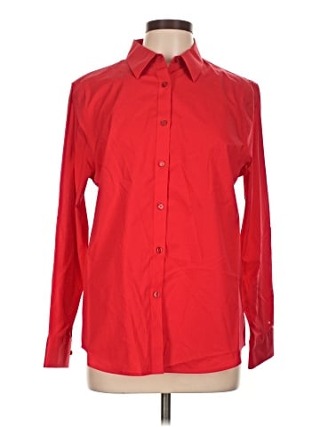 Jones New York Signature Long Sleeve Button-Down Shirt (view 1)