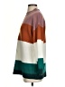 Roolee Color Block Brown Turtleneck Sweater Size S - photo 5