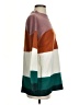 Roolee Color Block Brown Turtleneck Sweater Size S - photo 4