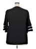 Unbranded 100% Polyester Black 3/4 Sleeve Blouse Size XXL - photo 2