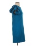 Express Solid Blue Casual Dress Size S - photo 4