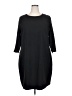 CeCe Solid Black Casual Dress Size 18W - photo 1