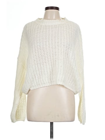 Self Contrast Pullover Sweater (view 1)