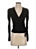 Open Edit Black Long Sleeve Top Size S - photo 1