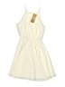 Miami 100% Polyester Solid Ivory Cocktail Dress Size XS - photo 2