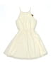 Miami 100% Polyester Solid Ivory Cocktail Dress Size XS - photo 1