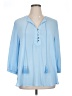 MICHAEL Michael Kors 100% Polyester Blue 3/4 Sleeve Blouse Size XL - photo 1