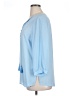 MICHAEL Michael Kors 100% Polyester Blue 3/4 Sleeve Blouse Size XL - photo 5