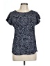Mod-O-Doc Blue Short Sleeve Blouse Size Lg (3) - photo 1