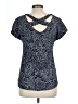 Mod-O-Doc Blue Short Sleeve Blouse Size Lg (3) - photo 2