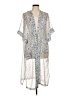 Rachel Zoe 100% Polyester Silver Kimono One size - photo 1
