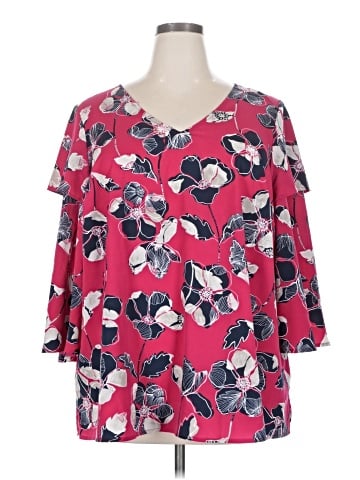Lane Bryant 3/4 Sleeve Blouse - front