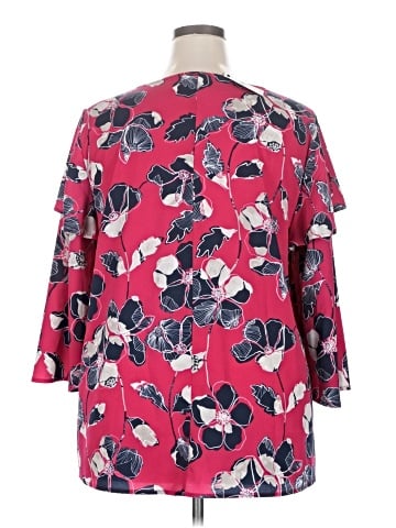 Lane Bryant 3/4 Sleeve Blouse - back