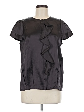 Bcbgmaxazria Short Sleeve Silk Top