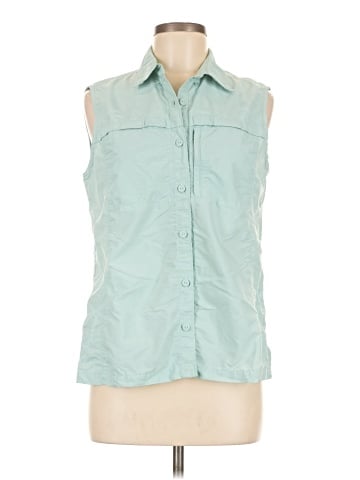 L.L.Bean Sleeveless Button-Down Shirt (view 1)