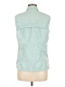 L.L.Bean Solid Teal Sleeveless Button-Down Shirt Size M - photo 2