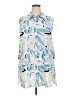 Alfani Blue Sleeveless Button-Down Shirt Size XXL - photo 1