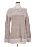 Fate Metallic Silver Pullover Sweater Size S - photo 1