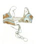 Unbranded Print Tan Swimsuit Top Size 0X - photo 1