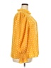 Shein Curve Polka Dots Yellow Long Sleeve Blouse Size 18 Plus (3) - photo 4