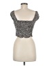 Urban Romantics 100% Rayon Ivory Short Sleeve Top Size M - photo 2
