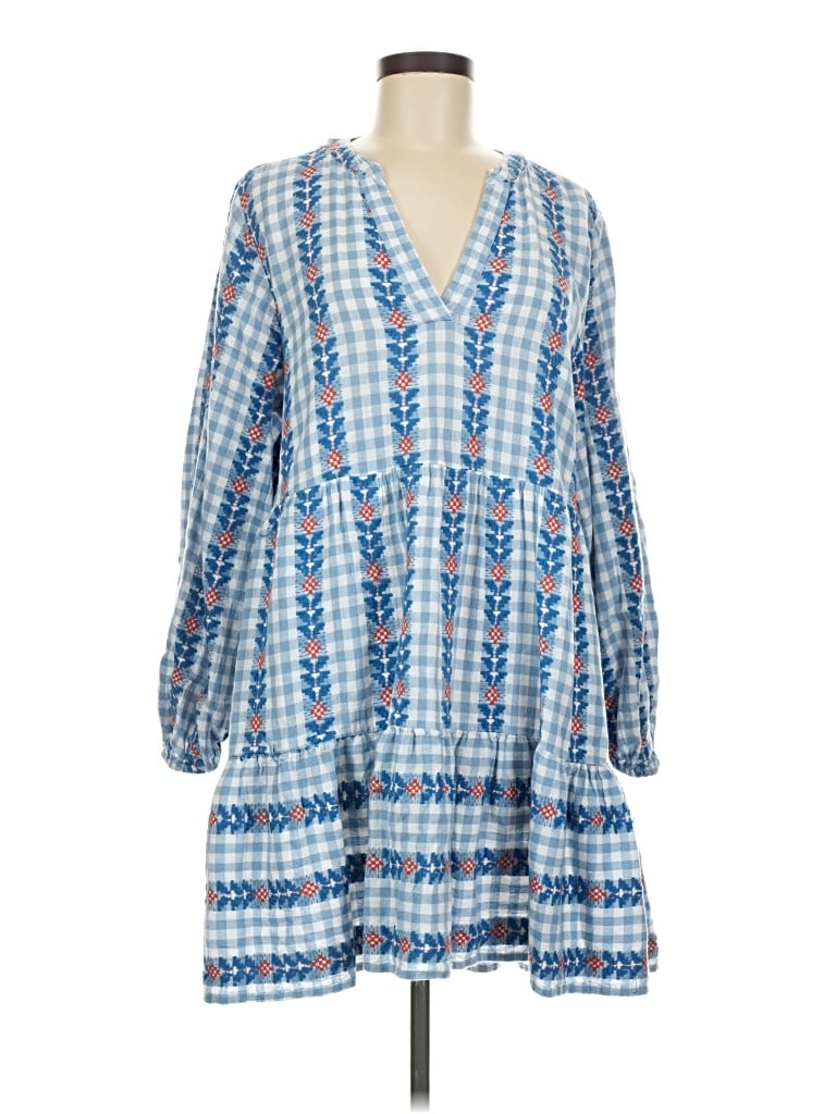 Pre-owned Mud Pie Casual Dress In Blue