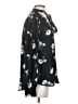 Lulus 100% Polyester Floral Black Long Sleeve Blouse Size S - photo 4