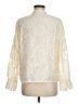 MELLODAY 100% Polyester Ivory Long Sleeve Blouse Size M - photo 2